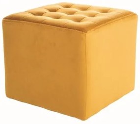 Taburet Lori Velvet, žltá