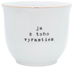 Bella Rose Porcelánový obal na kvetináč Ja z toho vyrastiem 10 cm - SK