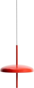 Červené LED stmievateľné závesné svetlo s kovovým tienidlom Porte – Kave Home