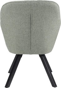 Jedálenská stolička Chrissy, svetlo zelená tkanina