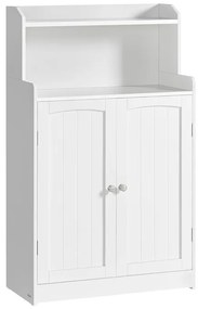 Autronic BONTEC Kúpeľňová skrinka 60x30x100cm, mdf, biela, AUK-E1177 WT Farba: Biela