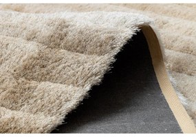 Luxusný kusový koberec shaggy Pasy béžový 160x220cm