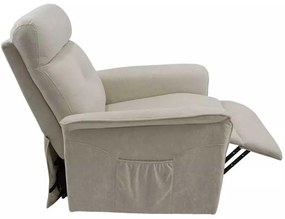 LuxuryForm DESIGN TV kreslo PEGAS s elektrickým polohovaním, masážou a výklopom - béžové