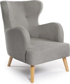 Svetlosivé kreslo ušiak Noemye – Bonami Selection