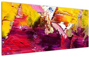 Obraz abstrakcie - maľba (120x50 cm)