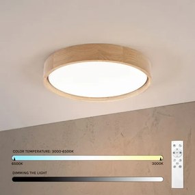 Brilagi - LED stmievateľné stropné svietidlo MANAROLA LED/24W/230V 3000-6500K pr. 41 cm+diaľkové ovládanie
