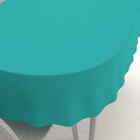 Biante Dekoračný oválny obrus Rongo RG-020 Tyrkysový 100x160 cm