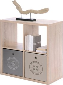 Regál Max, 2x2 priehradky, dub sonoma