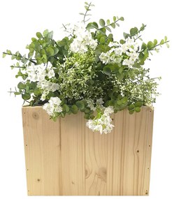 AMADEA Drevený obal s kvetináčom, 27x27x20cm Český výrobok
