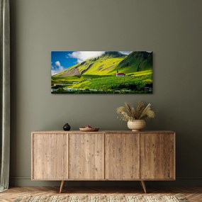 Obraz horskej krajiny (120x50 cm)