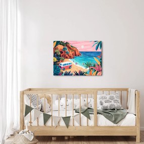 Obraz - Karavan pri oceáne (70x50 cm)