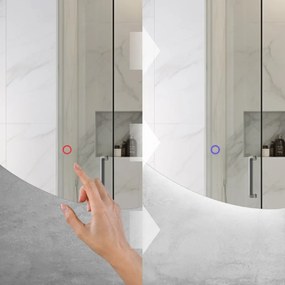 Tutumi Rea, štvorcové LED zrkadlo 60x60 s okrúhlym LED podsvietením YH-BL-12, HOM-01513