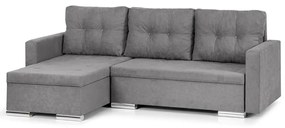 Rozkládací rohová sedací souprava FELIX Světle Šedá