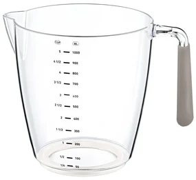 Plastová odmerka 1 l tmavobéžová