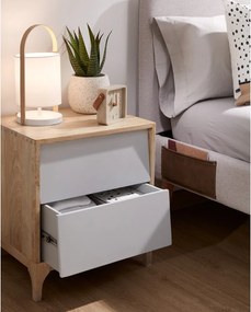 Béžová dvojlôžková posteľ Kave Home Lydia, 160 x 200 cm