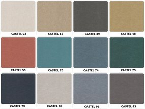 Moderno Meble Tyrkysový rohový gauč s funkciou spania Como na vlnitých pružinách