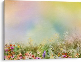 Obraz - Maľovaná lúka 2 (70x50 cm)