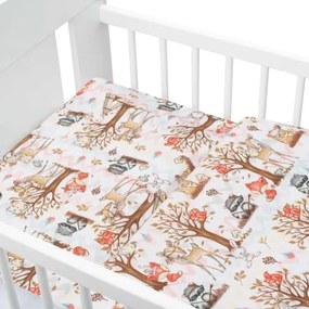 NEW BABY 2-dielné posteľné obliečky New Baby 100/135 cm lesný príbeh