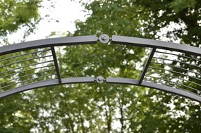 Oblúk na ruže Flexi s nastaviteľnou šírkou - Čierna