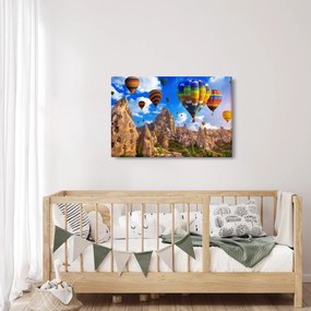 Obraz - Teplovzdušné balóny, Cappadocia, Turkey. (90x60 cm)