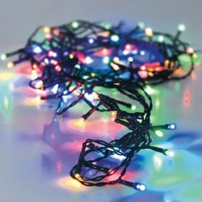 LED Vianočná vonkajšia reťaz farebná, 48x LED, 3,5 m, na batérie 3x AA, časovač, 3 m