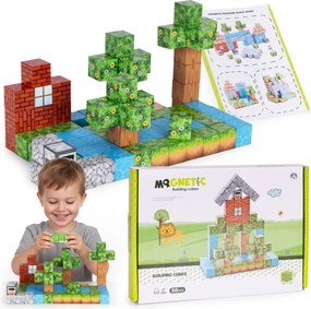 MULTISTORE Magnetické kocky 88 dielov – farebná stavebnica pre deti 3+