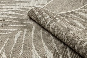 Koberec šnúrkový SIZAL FLOORLUX 20504 LÍSTIE šampanské / tmavosivý DŽUNGĽA