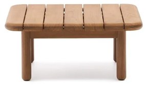Záhradný odkladací stolík z tíkového dreva 70x70 cm Turqueta – Kave Home