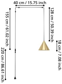 Eglo 900975 - Luster na lanku NARICES 1xE27/40W/230V