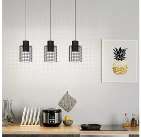 Eglo 43626 - Luster na lanku MILLIGAN 3xE27/40W/230V čierna