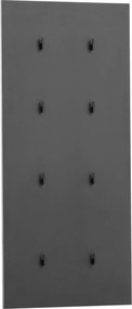 XXXLutz VEŠIAKOVÝ PANEL, čierna, 49/109/2,6 cm MID.YOU - Vešiakové steny - 000895002104