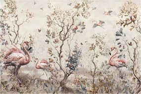 Obraz - Kresba plameniakov (90x60 cm)