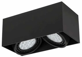 Minimalistické bodové svietidlo Cardi 2 čierna