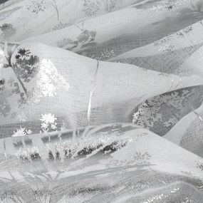 ZÁCLONA NA KRÚŽKOCH DELIA 140X250 CM LISTY