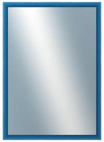 DANTIK - Zrkadlo v rámu, rozmer s rámom 50x70 cm z lišty BOX modrá morená (1753)