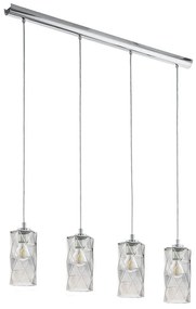 Eglo 96929 - Luster na lanku ESTEVAU 4xE27/28W/230V