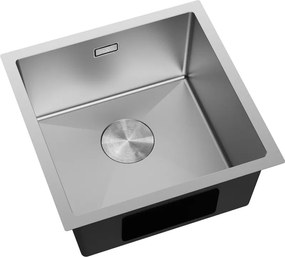 Mexen Trixo, 1-komorový nerezový drez 440 x 440 mm, brúsená oceľ, 6413441000-01
