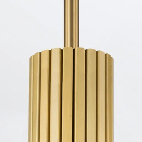 Elstead MARVELE-MP-AB-OPAL - Stropný luster na tyči MARVELE 1xE14/40W/230V zlatý