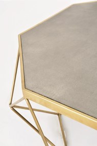 Konferenční stolek Glamour 106 cm zlatý/šedý
