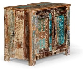 furniture-nabytek.cz - Masívna skrinka pod umývadlo Blue Lagoon z mangového dreva, lakovaná, farebná – 70×40×61 cm