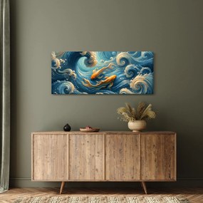 Obraz - Zlaté rybky (120x50 cm)