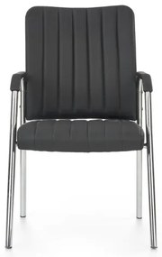 Jedálenská stolička KIVI, 1 ks, čierna