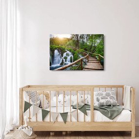 Obraz - Plitvické jazerá (90x60 cm)