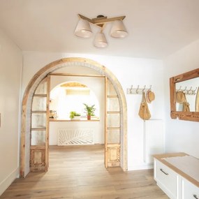 Prisadený luster ANTONIO 3xE14/40W/230V dub