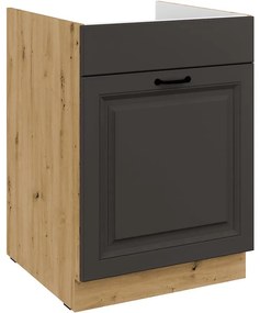 Kuchynská skrinka Stilo grafit mat/artisan 60ZL 1S BB