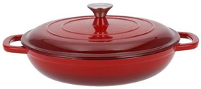 Silvercrest®  Liatinová servírovacia panvica, Ø 30 cm (červená)  (100393085)