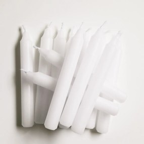 Sada sviečok k tradičnému anjelskému zvoneniu Stromček 12 ks, biela