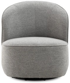 Svetlosivé otočné kreslo Edna – MOME