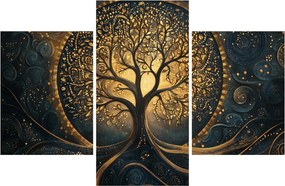 Obraz – Strom so zlatou aurou (90x60 cm)