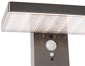Vonkajšia stojaca lampa tmavosivá 80 cm vrátane LED a stmievateľného svetla na solár - Sunnie